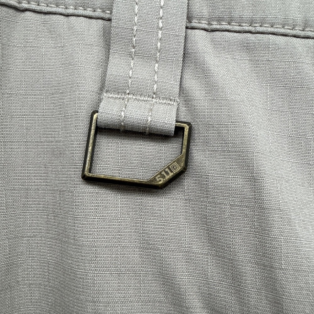 5.11 Tactical Cargo Ripstop Pants Men Tag 40x34 Real 41x33 Beige Work 7512 - Picture 4 of 13